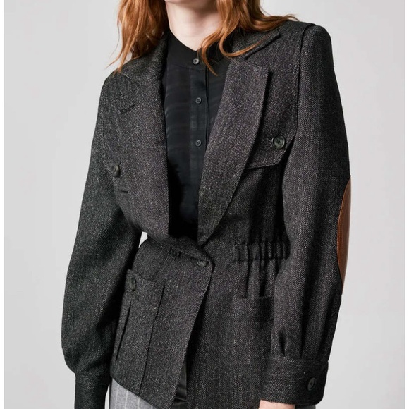 SMYTHE SPENCER JACKET – BLACK DONEGAL SIZE XS - Picture 1 of 12